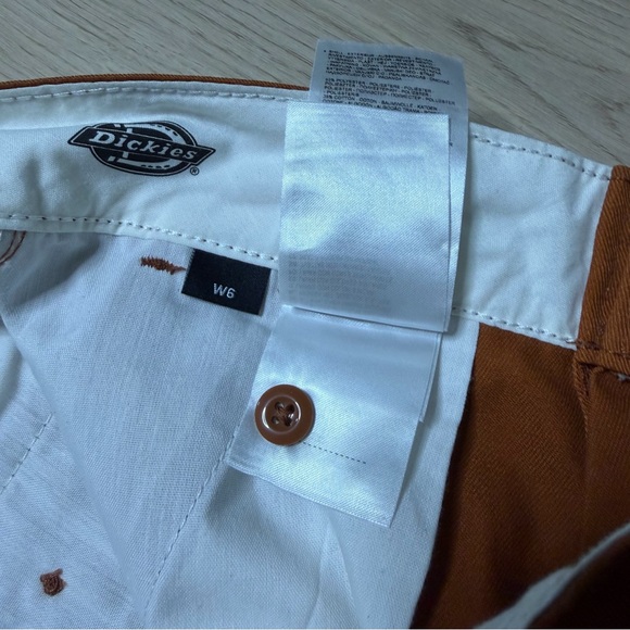 Dickies Sawyerville Wide Leg Double Knee Work Pants Womens US6 Orange Workwear - Picture 7 of 10